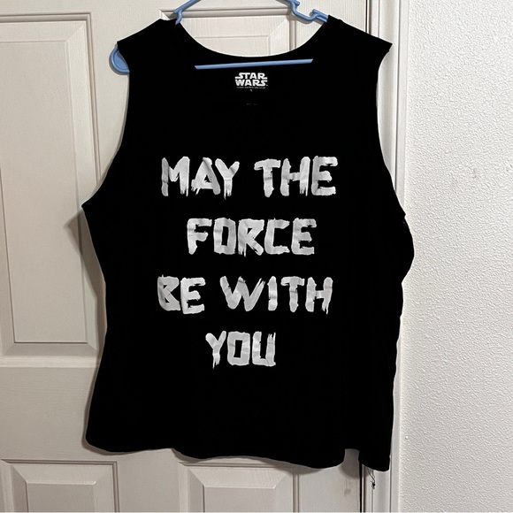 Women’s Star Wars May The Force Be With You Sleeveless Top Size 3XL - Picture 1 of 4
